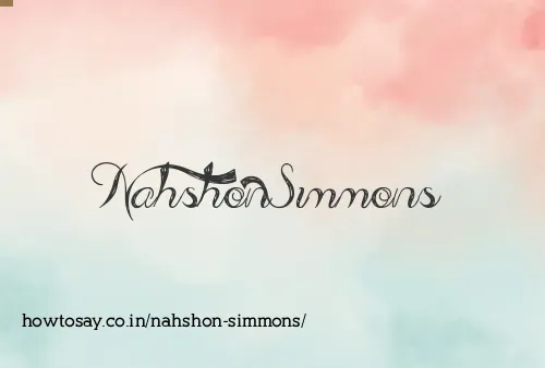 Nahshon Simmons