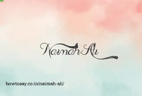 Naimah Ali