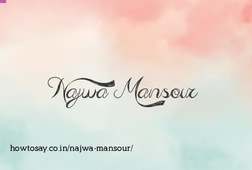Najwa Mansour