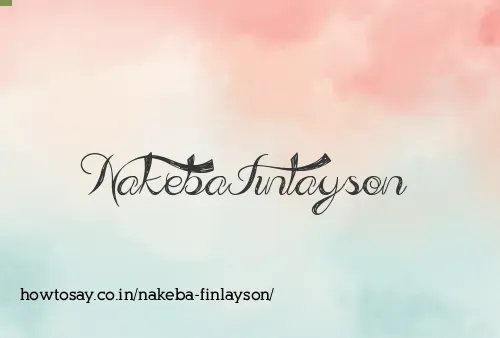 Nakeba Finlayson