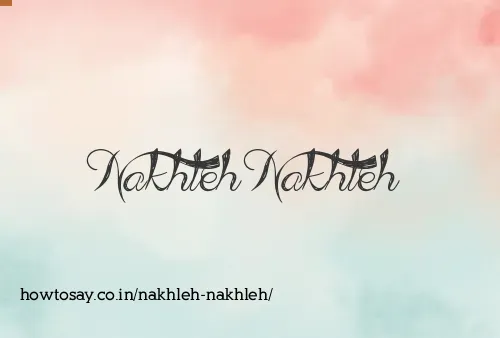 Nakhleh Nakhleh