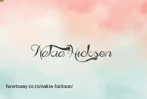 Nakia Hickson