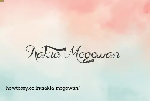Nakia Mcgowan