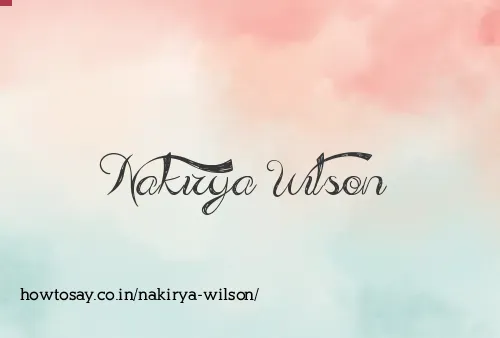 Nakirya Wilson