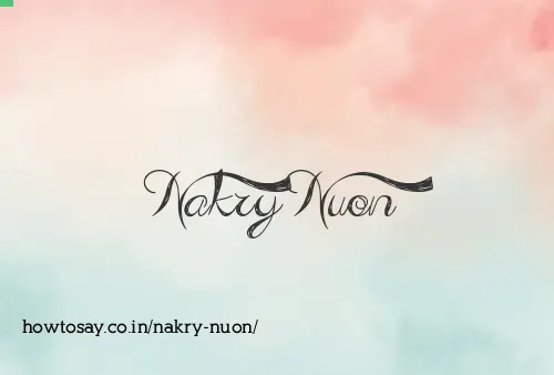 Nakry Nuon