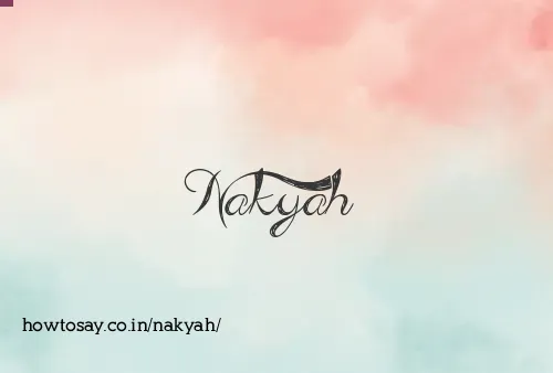 Nakyah