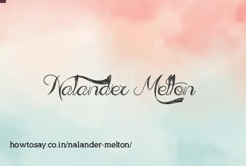 Nalander Melton