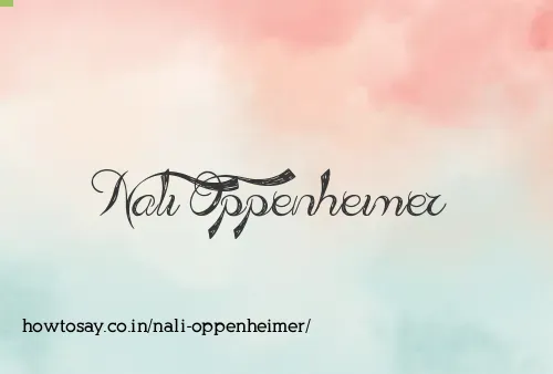 Nali Oppenheimer