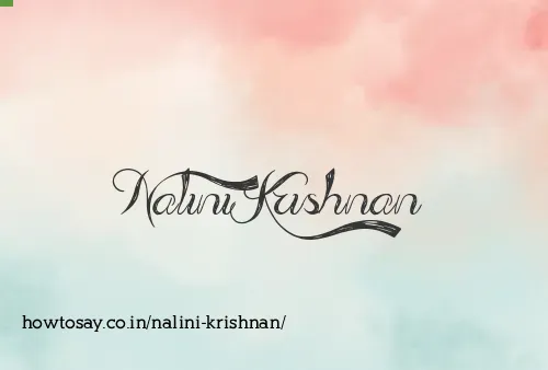 Nalini Krishnan