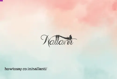 Nallanti