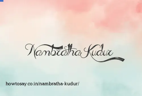 Nambratha Kudur