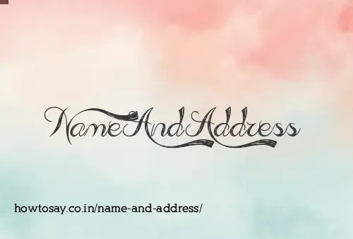 Name And Address
