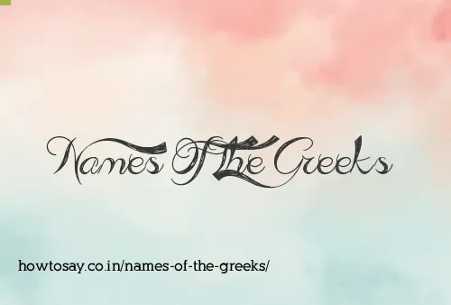 Names Of The Greeks