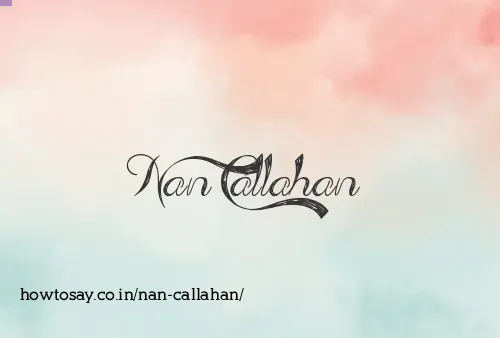 Nan Callahan