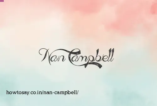 Nan Campbell
