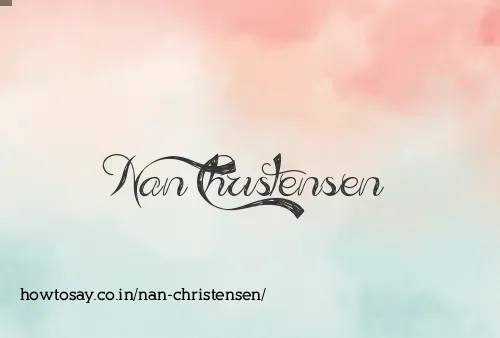 Nan Christensen