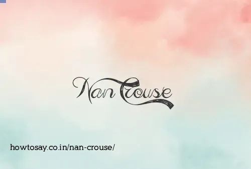 Nan Crouse