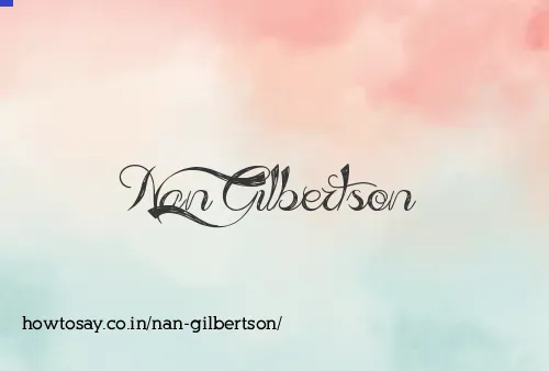 Nan Gilbertson
