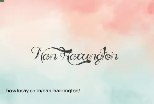 Nan Harrington
