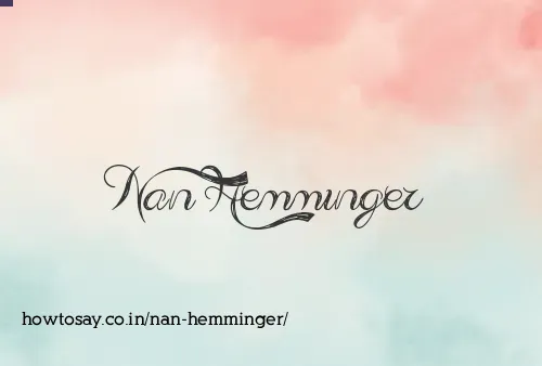 Nan Hemminger