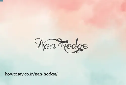 Nan Hodge