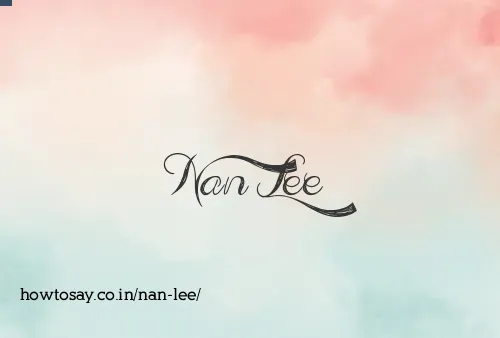 Nan Lee