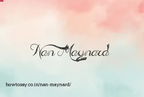 Nan Maynard