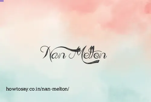 Nan Melton