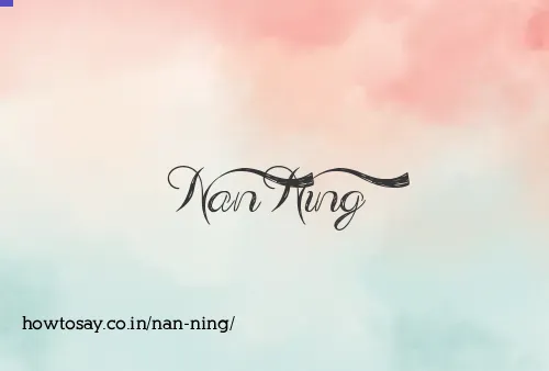 Nan Ning