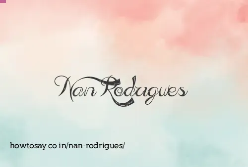Nan Rodrigues
