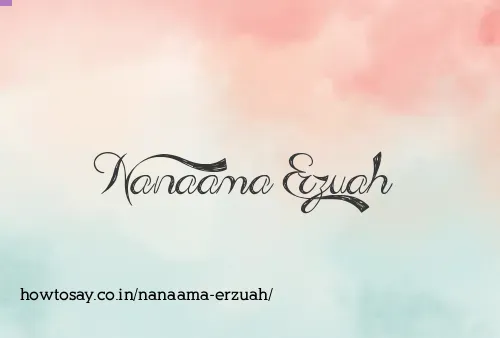Nanaama Erzuah