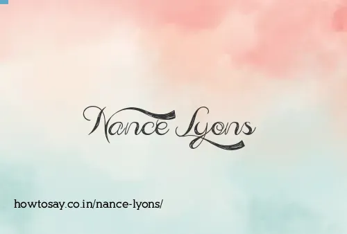 Nance Lyons