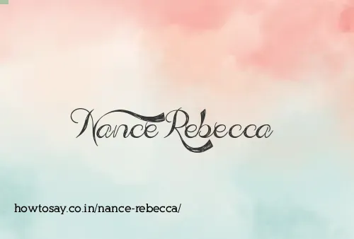 Nance Rebecca