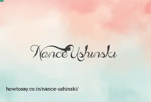 Nance Ushinski