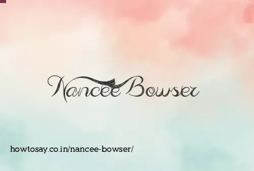 Nancee Bowser