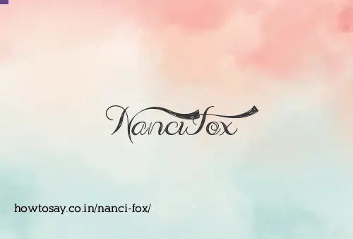 Nanci Fox