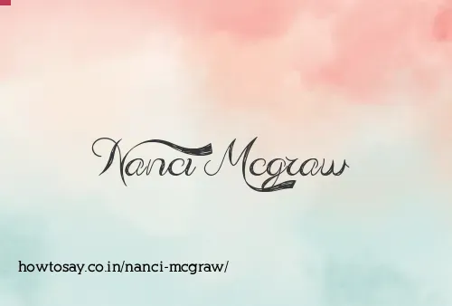 Nanci Mcgraw