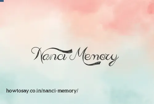Nanci Memory