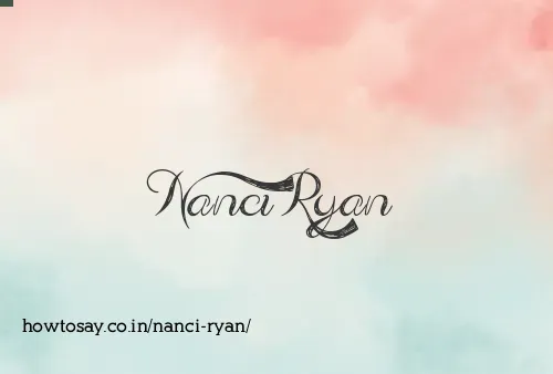 Nanci Ryan