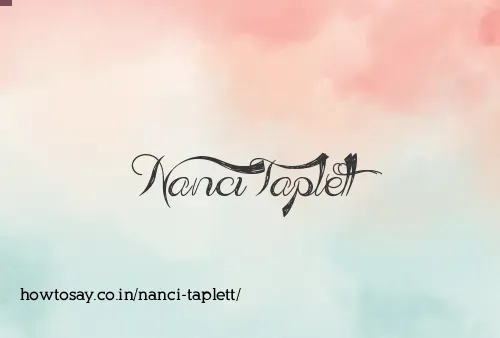 Nanci Taplett