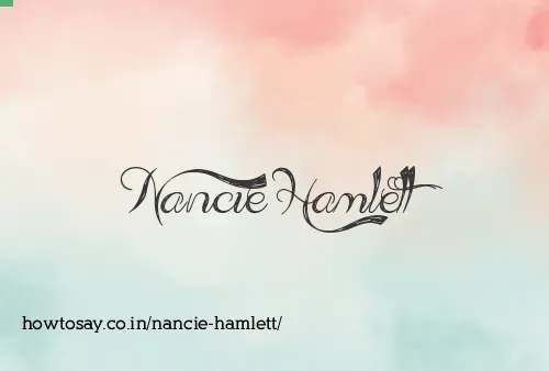 Nancie Hamlett