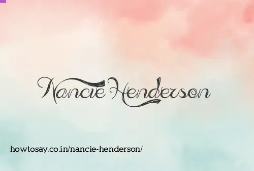 Nancie Henderson