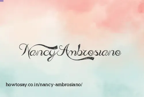 Nancy Ambrosiano