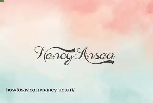 Nancy Ansari