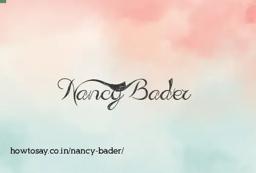 Nancy Bader