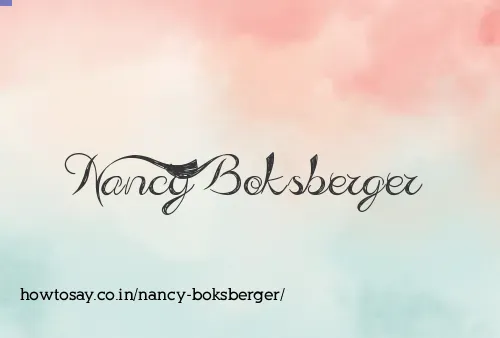 Nancy Boksberger
