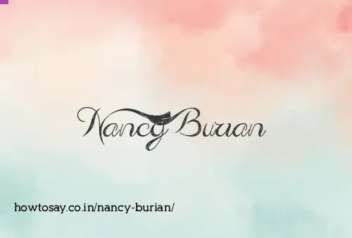 Nancy Burian