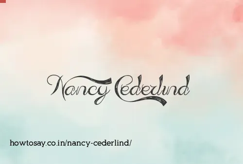 Nancy Cederlind