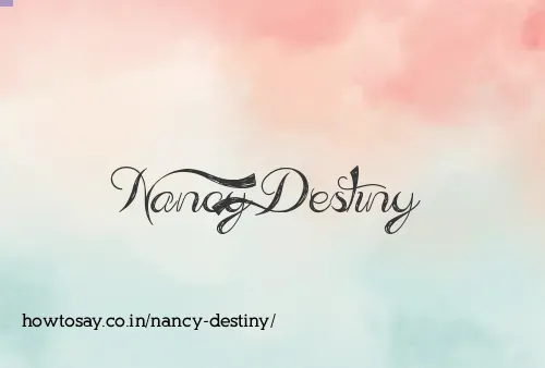 Nancy Destiny