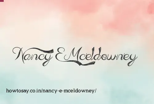 Nancy E Mceldowney